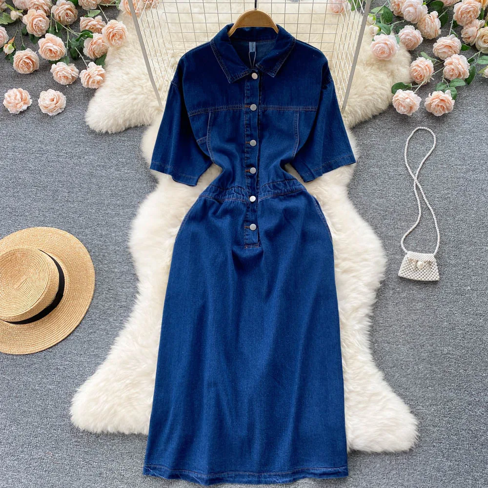 Aibeautyer New Vintage Spring Autumn Solid Slim Button Short Lady Dress Single Breasted Mid-Calf Floral Print Women Dresses
Aibeautyer New Vintage Spring Autumn Solid Slim Button Short Lady Dress Single Breasted Mid-Calf Floral Print Women Dresses