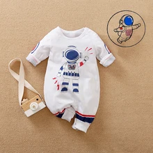 Bebe Astronaut Space Suit Baby Costume Newborn Boy Child Clothes Set With Hat Outfits Toddler Fall Children 0 3 6 9 12 24 Months