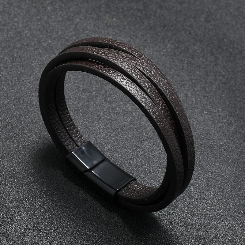 LETAPI New Fashion Simple Bangle Black Brown Genuine Leather Bracelet Men Vintage Male Braid Jewelry for Women
LETAPI New Fashion Simple Bangle Black Brown Genuine Leather Bracelet Men Vintage Male Braid Jewelry for Women