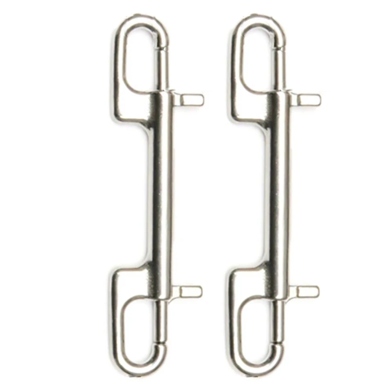 2X Diving Hook Stainless Steel Double Ended Bolt Snap Hook For Scuba Diving Pet Leash Camera Strap Keychain Hammock
2X Diving Hook Stainless Steel Double Ended Bolt Snap Hook For Scuba Diving Pet Leash Camera Strap Keychain Hammock