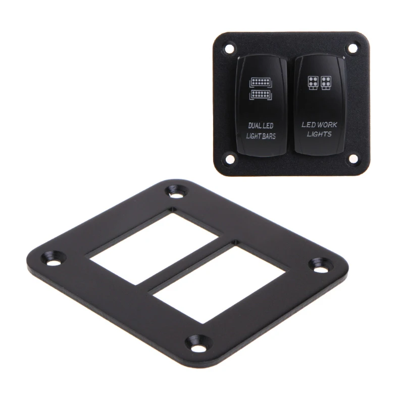 2 Gang ARB/Carling Switch Dash Panel Housing Plate Mount Holder Fixing Frame Headlight Switch Trim Frame Panel Cover
2 Gang ARB/Carling Switch Dash Panel Housing Plate Mount Holder Fixing Frame Headlight Switch Trim Frame Panel Cover