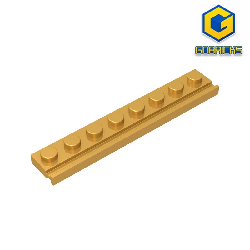 Gobrick GDS-1235 Plate модифицированный 1x8 с дверной направляющей совместимый деталями lego