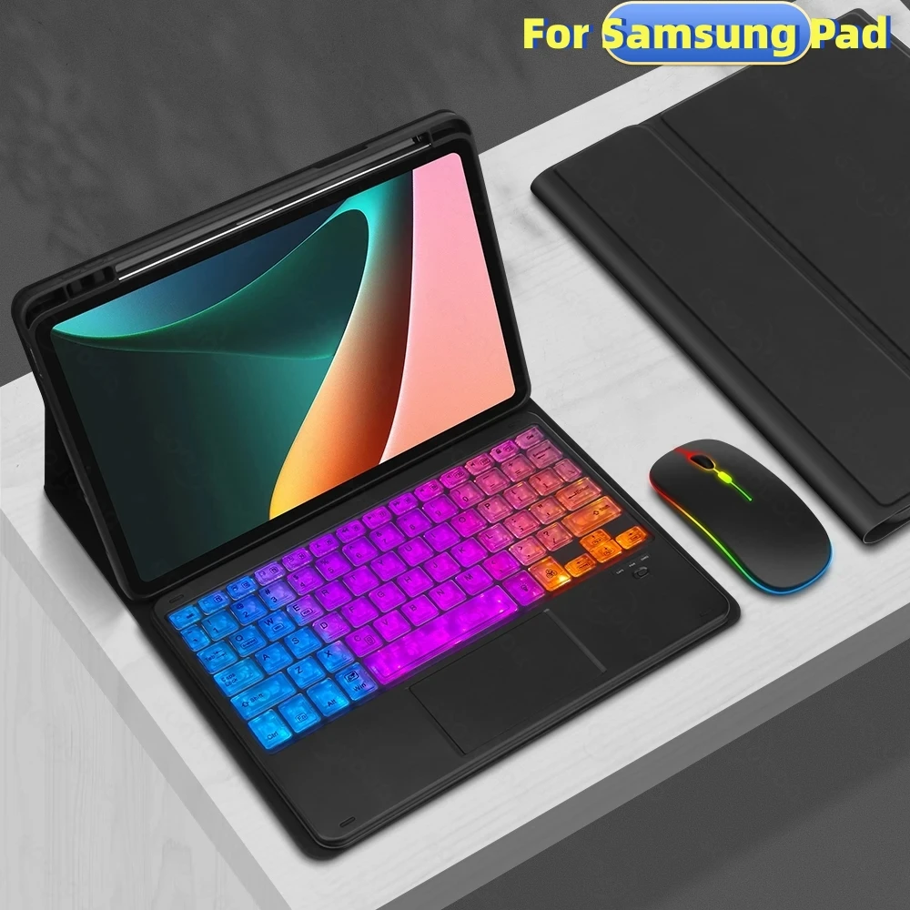 Keyboard Case For Samsung Galaxy Tab S6 Lite 10.4 A8 10.5 S7 S8 S9 11inch S7 FE S8 S9 Plus 12.4 inch Rainbow Bluetooth Keyboard
Keyboard Case For Samsung Galaxy Tab S6 Lite 10.4 A8 10.5 S7 S8 S9 11inch S7 FE S8 S9 Plus 12.4 inch Rainbow Bluetooth Keyboard