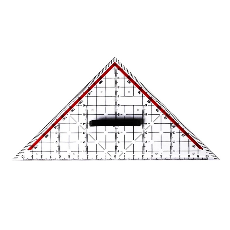 Drawing Triangle Ruler Multi-Function Drawing Design Ruler With Handle Protractor Measurement Ruler Stationery
Drawing Triangle Ruler Multi-Function Drawing Design Ruler With Handle Protractor Measurement Ruler Stationery