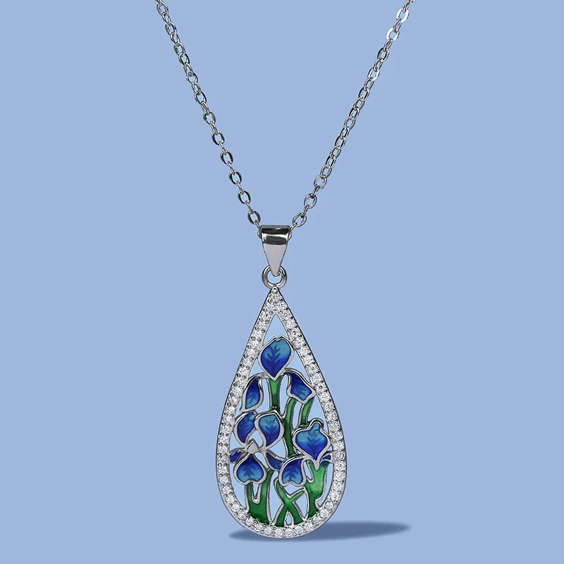 Fashion Pastoral Flower Pendant Handmade Enamel Necklace Women Wedding Birthday Party Jewelry for Women Gift Collares Para Mujer
Fashion Pastoral Flower Pendant Handmade Enamel Necklace Women Wedding Birthday Party Jewelry for Women Gift Collares Para Mujer