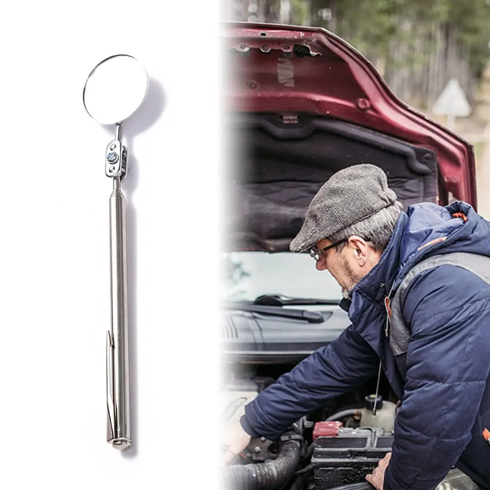 30mm Circular Retractable Tool Universal Mirror Inspection Rotation Adjustable Probe Spot Inspections Mirror
30mm Circular Retractable Tool Universal Mirror Inspection Rotation Adjustable Probe Spot Inspections Mirror