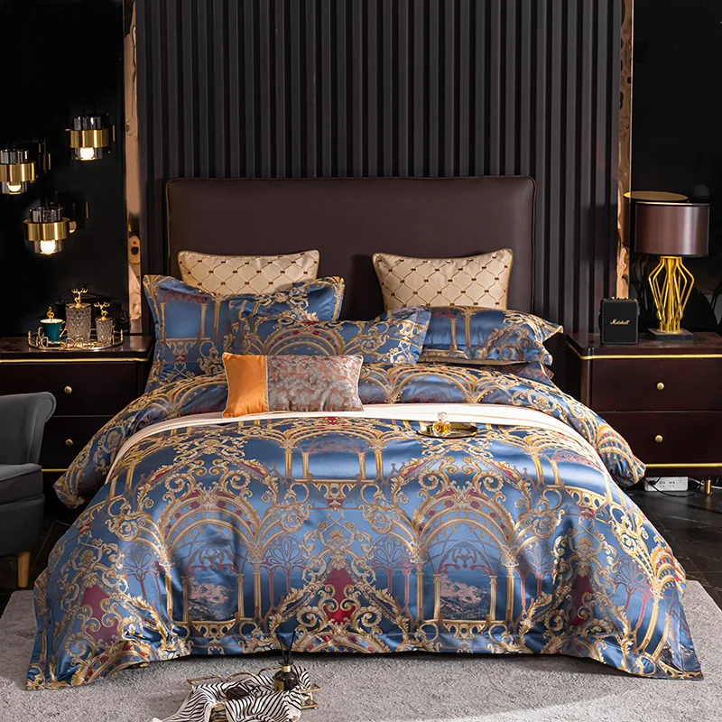 Luxury European Style 1000TC Satin Cotton Bedding Set Bohemian Damask Queen King Duvet Cover Bed Sheet Pillowcases Home Textiles
Luxury European Style 1000TC Satin Cotton Bedding Set Bohemian Damask Queen King Duvet Cover Bed Sheet Pillowcases Home Textiles