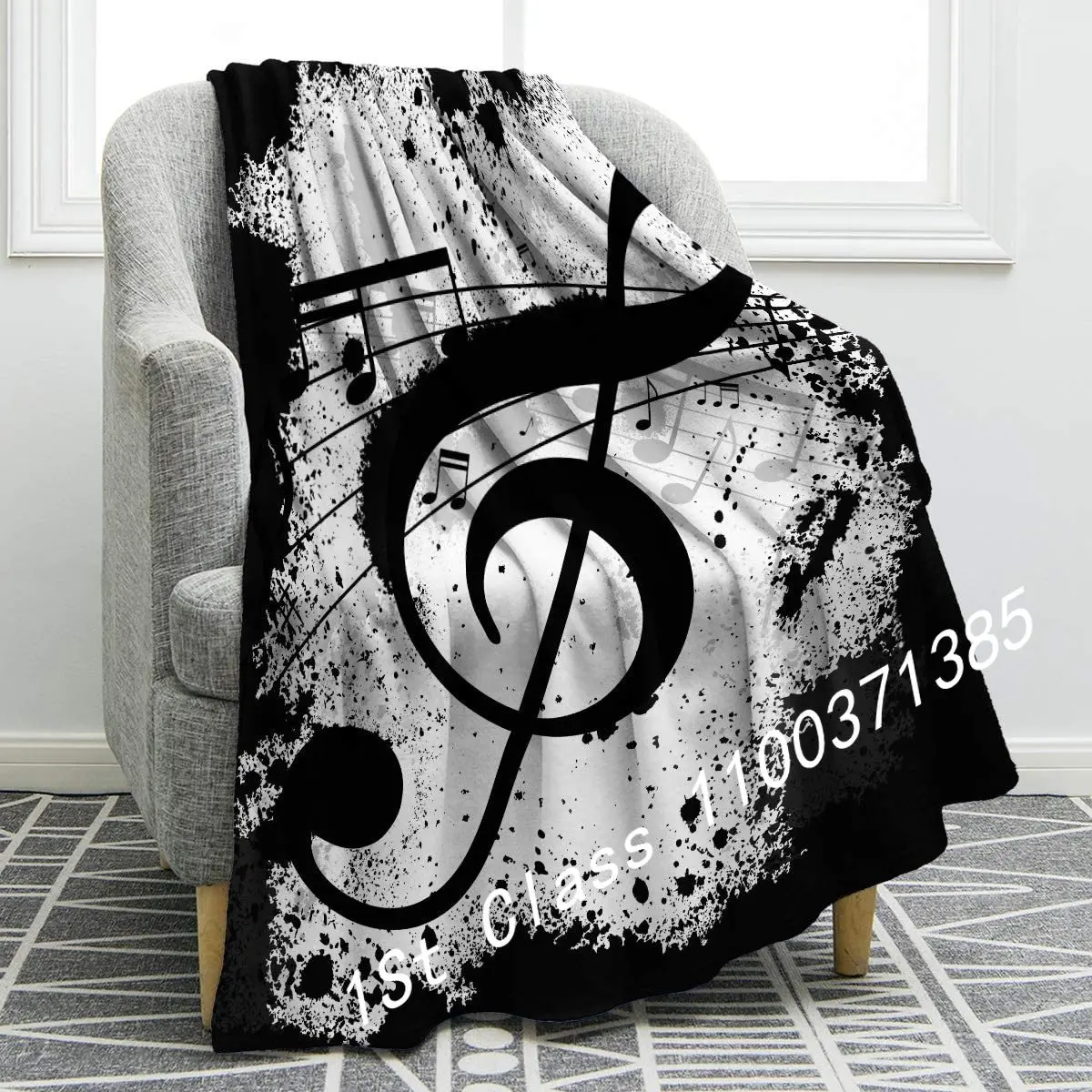 Music Note Blanket Double Sided Print Throw Blanket Soft Comfortable for Sofa Chair Bed Office
Music Note Blanket Double Sided Print Throw Blanket Soft Comfortable for Sofa Chair Bed Office