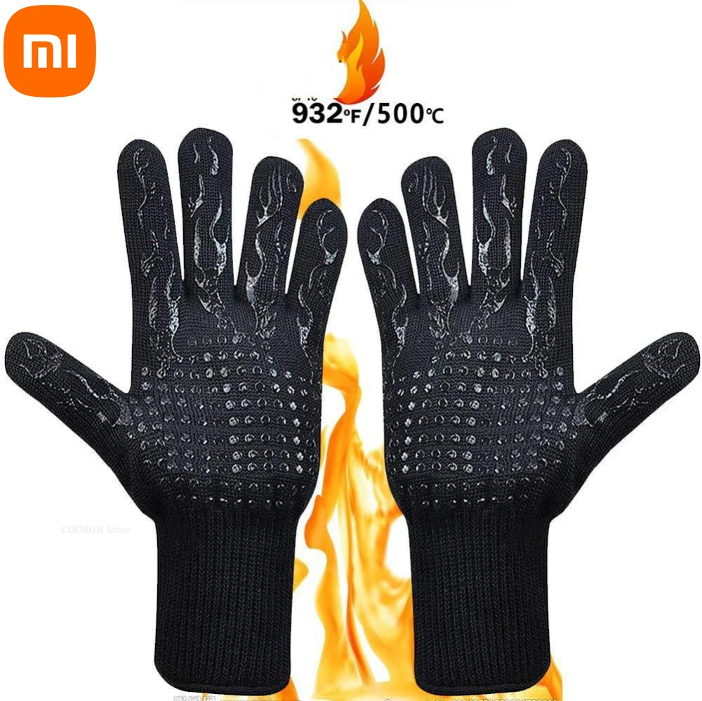 Xiaomi High Temperature Resistance BBQ Gloves Oven Glove 500 800 Fireproof Barbecue Heat Insulation Microwave Oven Gloves Mitt 
Xiaomi High Temperature Resistance BBQ Gloves Oven Glove 500 800 Fireproof Barbecue Heat Insulation Microwave Oven Gloves Mitt
