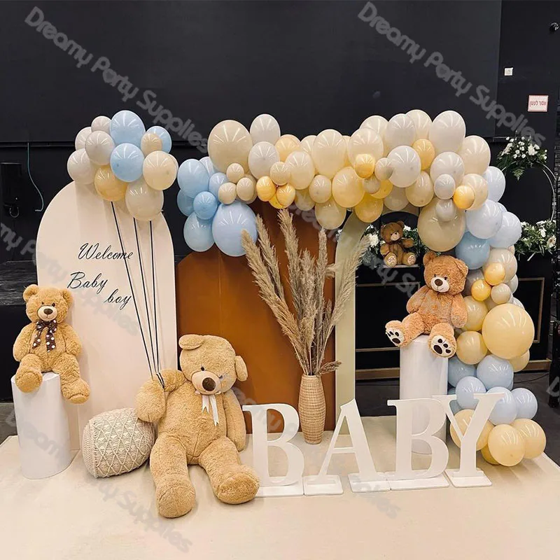 100pcs Bear Peach Baby Shower Cream Beige White Balloons Garland Decorations Maca Blue Ballon Arch Kit Boys Birthday Party Decor
100pcs Bear Peach Baby Shower Cream Beige White Balloons Garland Decorations Maca Blue Ballon Arch Kit Boys Birthday Party Decor