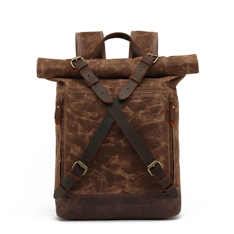 Vintage Canvas Leather Backpacks for Men 2023 Waterproof Rucksacks Large Waxed Mountaineering Travel Pack
Vintage Canvas Leather Backpacks for Men 2023 Waterproof Rucksacks Large Waxed Mountaineering Travel Pack