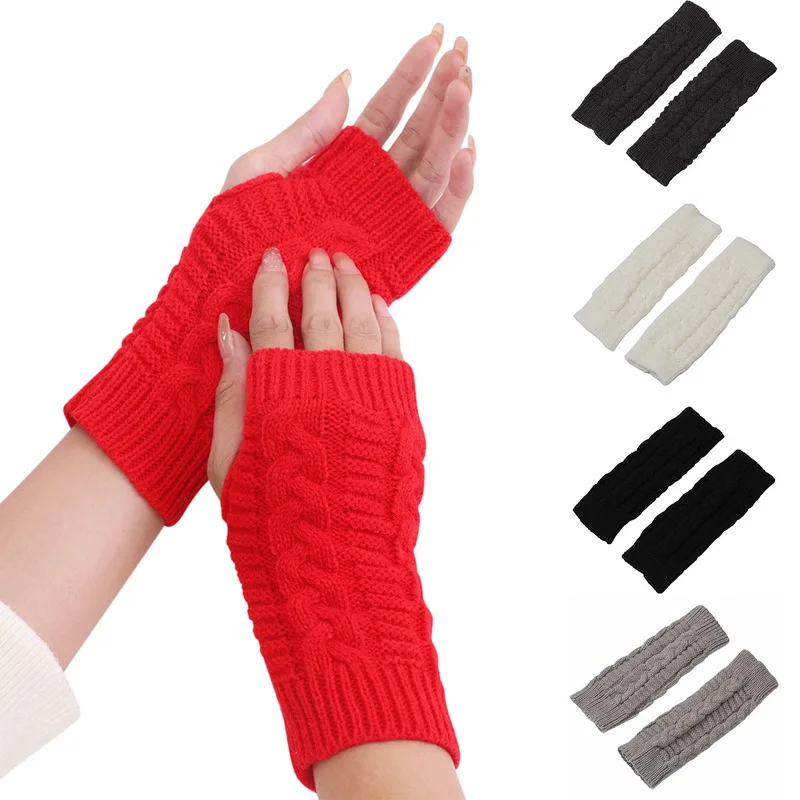 New Women Ladies Fingerless Gloves Winter Warm Knitted Stretch Thumbhole Arm Warmers Mittens Black Red Gray
New Women Ladies Fingerless Gloves Winter Warm Knitted Stretch Thumbhole Arm Warmers Mittens Black Red Gray