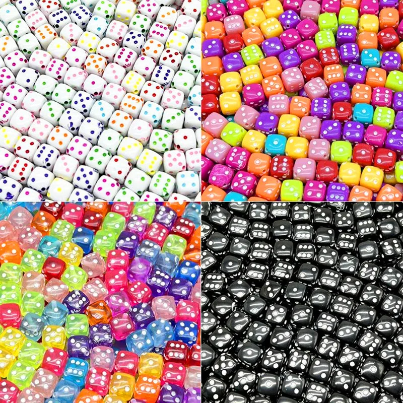30pcs 8mm Dice Beads Square Shape Acrylic Spacer Beads For Jewelry Making DIY Charms Bracelet Necklace Accessories
30pcs 8mm Dice Beads Square Shape Acrylic Spacer Beads For Jewelry Making DIY Charms Bracelet Necklace Accessories