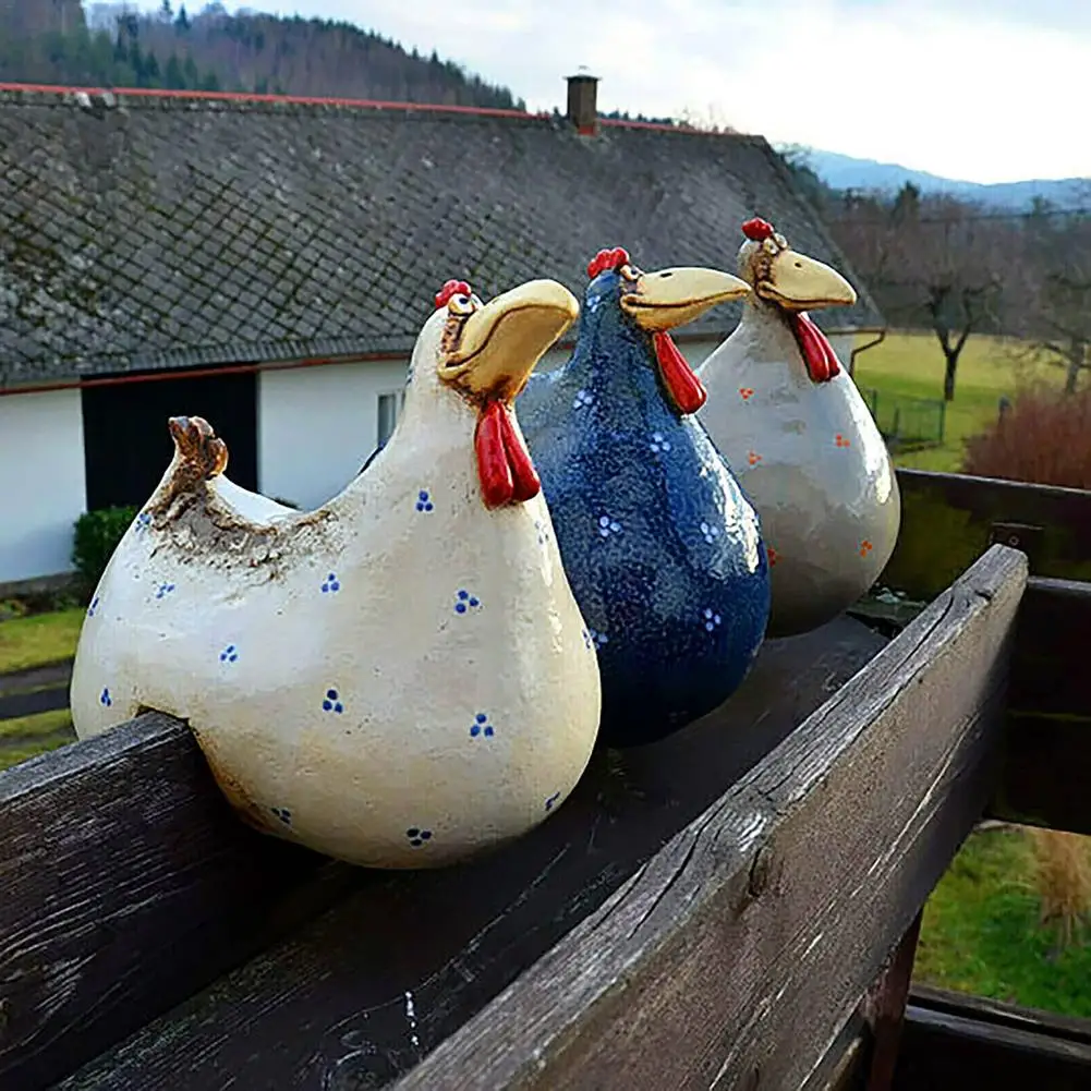 1PCS Chicken Garden Statues Sculptures Decoration Home Animal Funny Resin Figurines Garden Pottery Figure Ornaments
1PCS Chicken Garden Statues Sculptures Decoration Home Animal Funny Resin Figurines Garden Pottery Figure Ornaments