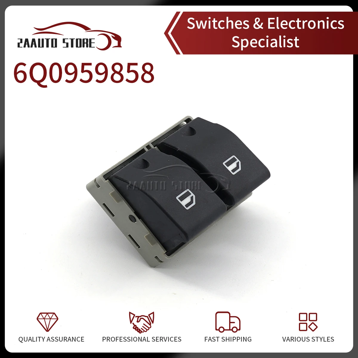 6Q0959858 Power Window Switch Driver Side Control Button For VW Seat Ibiza Cordoba POLO 9N 2001-2009
6Q0959858 Power Window Switch Driver Side Control Button For VW Seat Ibiza Cordoba POLO 9N 2001-2009