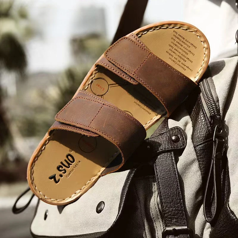 WEH slippers Summer Men Genuine Leather Mens Slippers Outdoor Designer Slides luxury brand Slide Casual Shoes Sandals Classic
WEH slippers Summer Men Genuine Leather Mens Slippers Outdoor Designer Slides luxury brand Slide Casual Shoes Sandals Classic