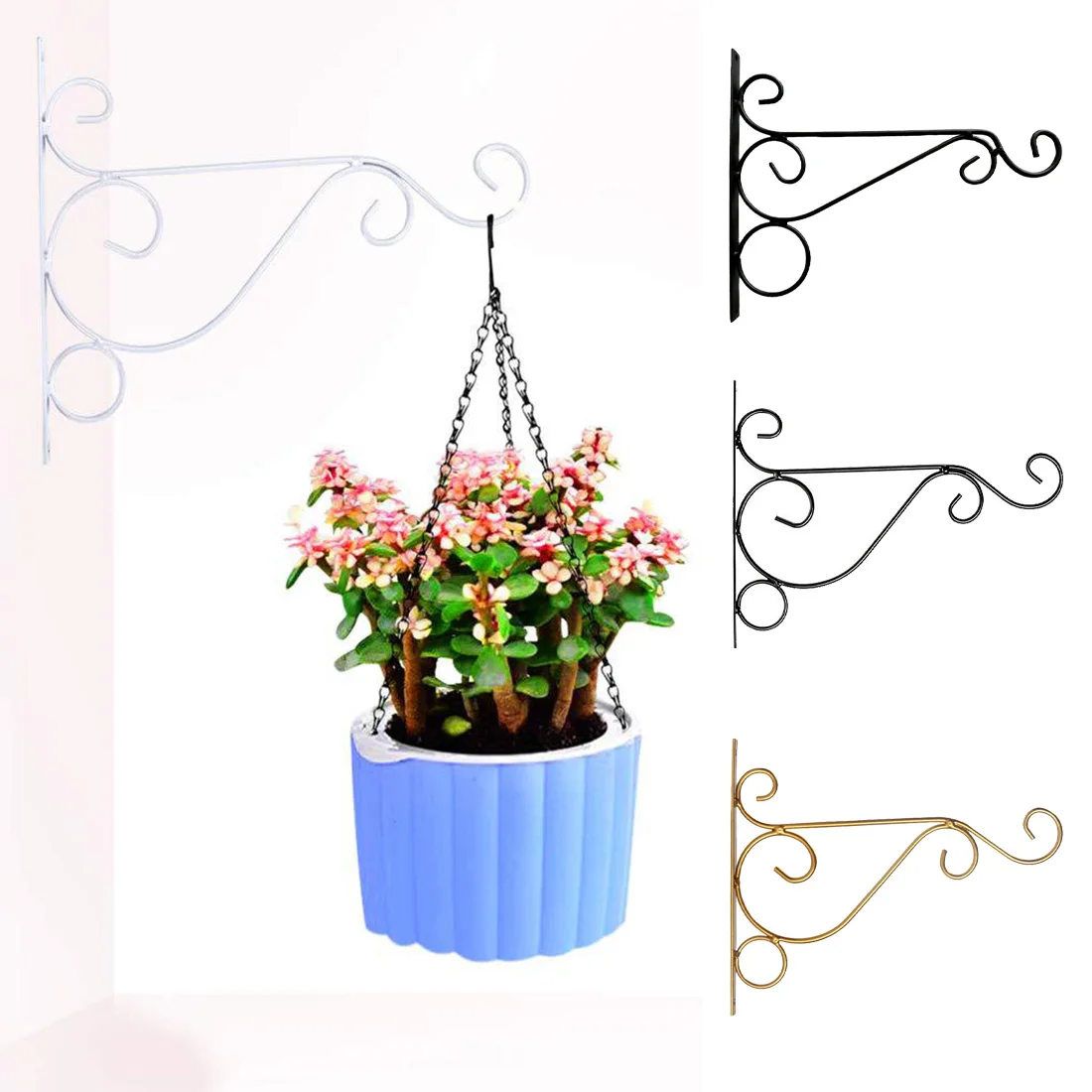 1PC Hanging Plants Bracket European Style Wall Planter Hooks Flower Pot Iron Lanterns Hanger for Garden Outdoor Indoor Patio
1PC Hanging Plants Bracket European Style Wall Planter Hooks Flower Pot Iron Lanterns Hanger for Garden Outdoor Indoor Patio