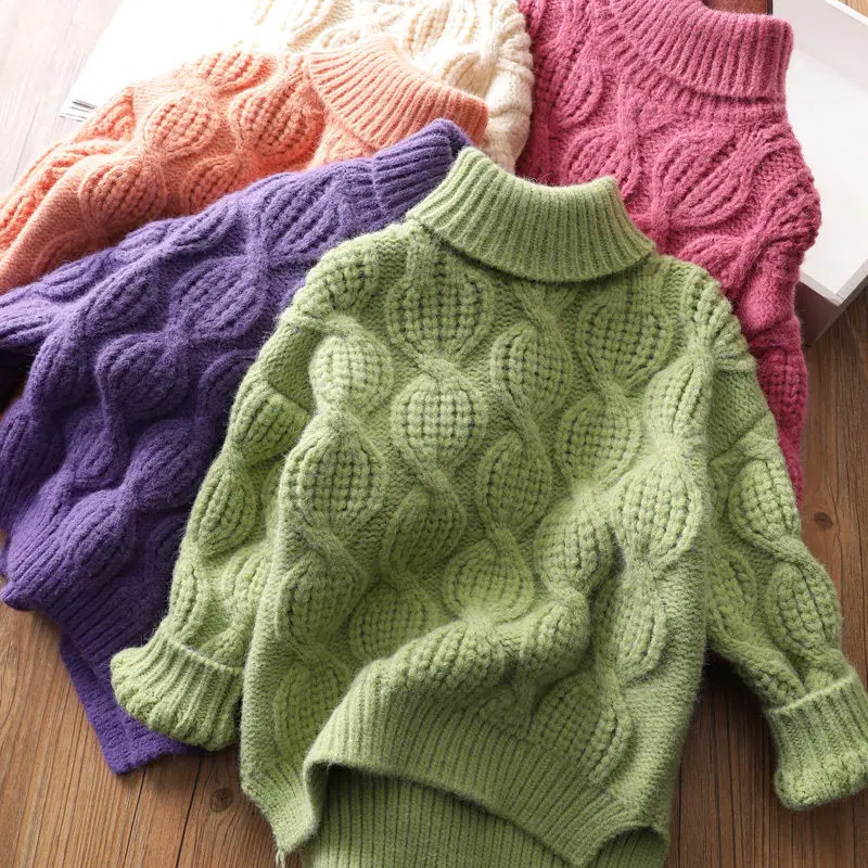 Girls Sweater Wool Coat Knitting 2022 Turtleneck Thicken Warm Pullover Fall Cotton Gift Children's Clothing
Girls Sweater Wool Coat Knitting 2022 Turtleneck Thicken Warm Pullover Fall Cotton Gift Children's Clothing