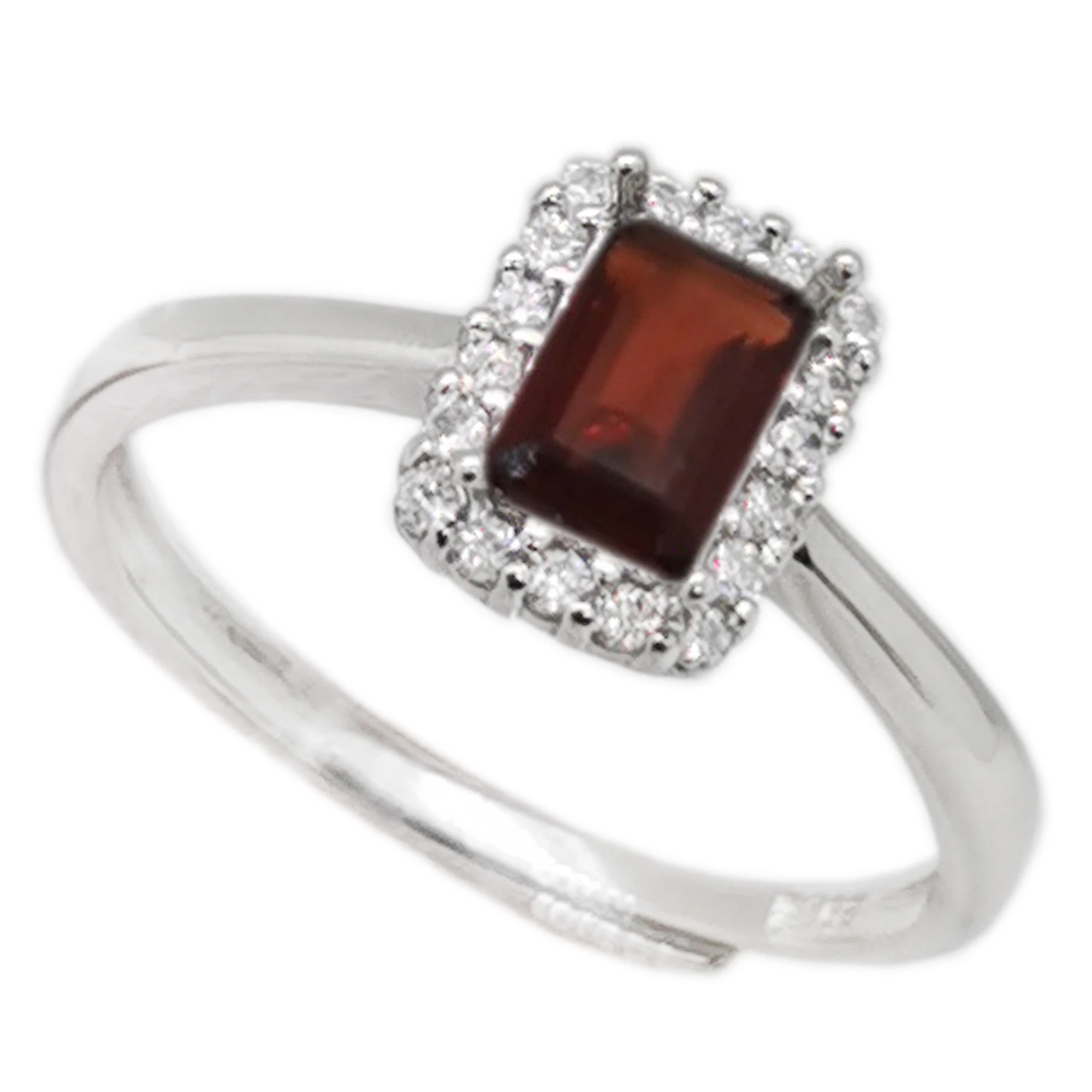 Natural Garnet Silver Ring 4mm*6mm 0.5ct Emerald Cut Garnet Ring Solid 925 Silver Garnet Jewelry Gift for Woman 
Natural Garnet Silver Ring 4mm*6mm 0.5ct Emerald Cut Garnet Ring Solid 925 Silver Garnet Jewelry Gift for Woman