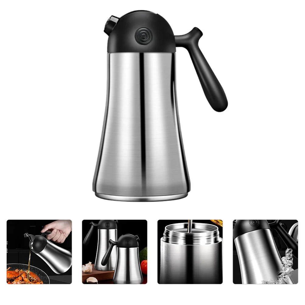 1Pc Stainless Steel Kitchen Oil Container Automatic 750ml Soy Sauce Storage Bottle
1Pc Stainless Steel Kitchen Oil Container Automatic 750ml Soy Sauce Storage Bottle