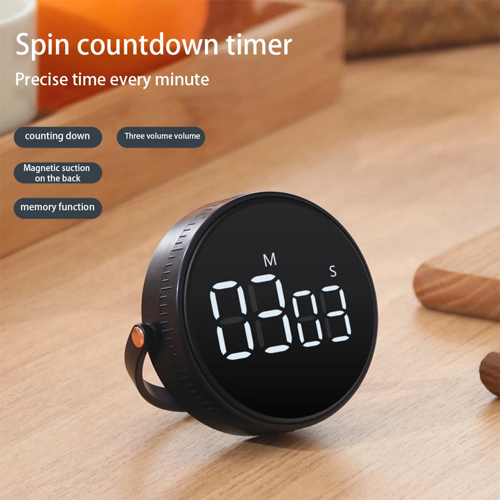 LED Digital Kitchen Timer Cooking Manual Rotary Timing with Bracket Battery Operated Household Loud Alarm Reminder
LED Digital Kitchen Timer Cooking Manual Rotary Timing with Bracket Battery Operated Household Loud Alarm Reminder