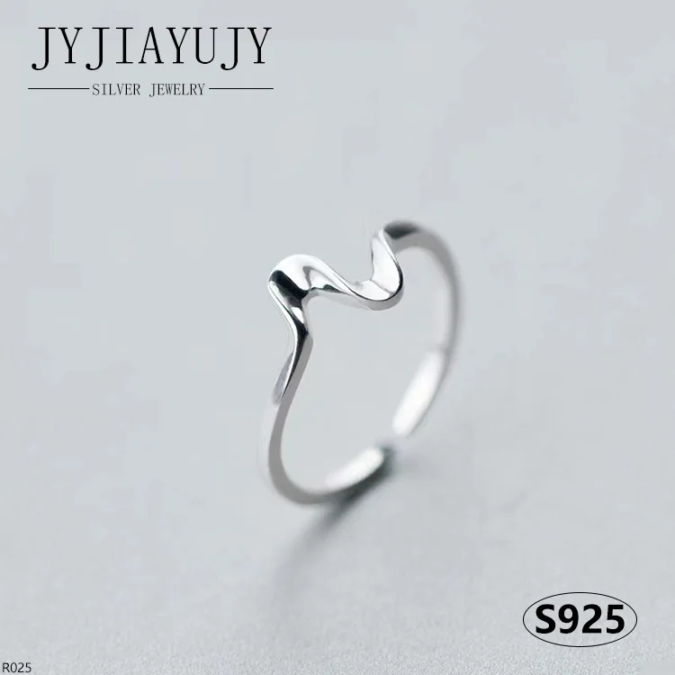 JYJIAYUJY 100% Sterling Silver S925 Opening Adjustable Ring Wavy Shape Simplicity Fashion Hypoallergenic Women Jewelry Gift R025
JYJIAYUJY 100% Sterling Silver S925 Opening Adjustable Ring Wavy Shape Simplicity Fashion Hypoallergenic Women Jewelry Gift R025