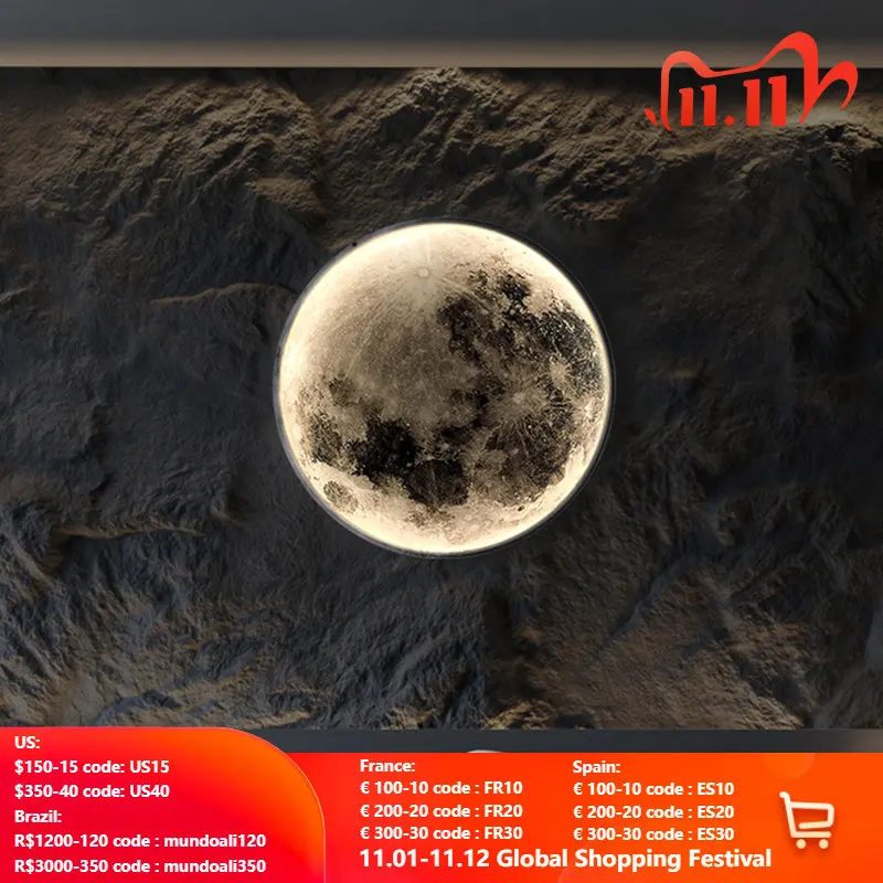 Настенный светильник «Вселенная» в скандинавском стиле с Луной
Настенный светильник «Вселенная» в скандинавском стиле с Луной