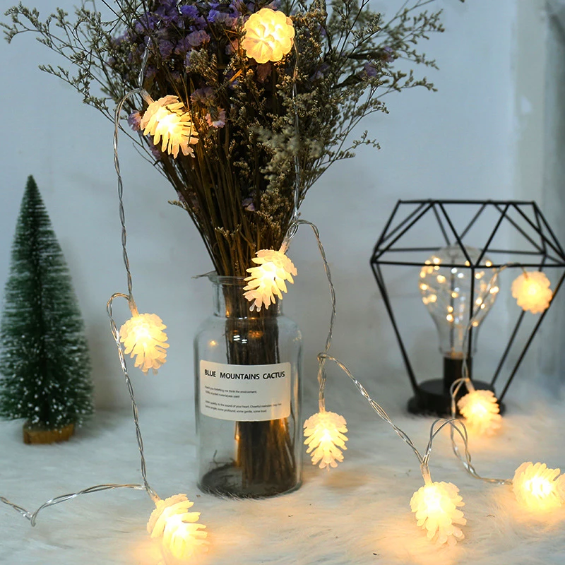 Christmas Holiday Wedding Decorated Big Pine Cone Led String Light 1.5M/3M/6M/10M AA/USB Fairy Lamp Chains For Indoor/Outdoor
Christmas Holiday Wedding Decorated Big Pine Cone Led String Light 1.5M/3M/6M/10M AA/USB Fairy Lamp Chains For Indoor/Outdoor