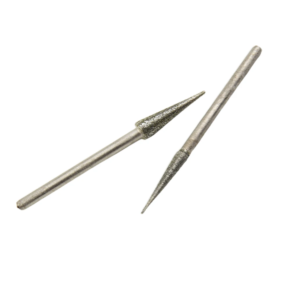 6 Pcs 1-4mm Diamond Grinding Head Needle Bits Burrs Engraving Tool 2.35mm Shank For Carving Glass Jade Power Tool Accessories
6 Pcs 1-4mm Diamond Grinding Head Needle Bits Burrs Engraving Tool 2.35mm Shank For Carving Glass Jade Power Tool Accessories