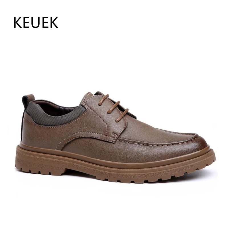 Genuine Leather Men Shoes British Casual Retro Business Work Shoes Male Flats Lace Up Non Slip Wear Resistant 040
Genuine Leather Men Shoes British Casual Retro Business Work Shoes Male Flats Lace Up Non Slip Wear Resistant 040