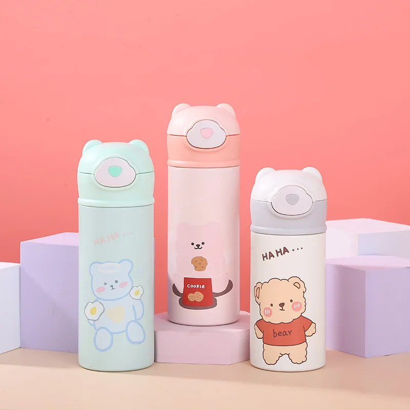 Cute Cartoon Kids Stainless steel Water Bottle Vacuum Flacks Thermos With Straw Coffee mug Vacuum Bottle Thermocup 320/420ML
Cute Cartoon Kids Stainless steel Water Bottle Vacuum Flacks Thermos With Straw Coffee mug Vacuum Bottle Thermocup 320/420ML