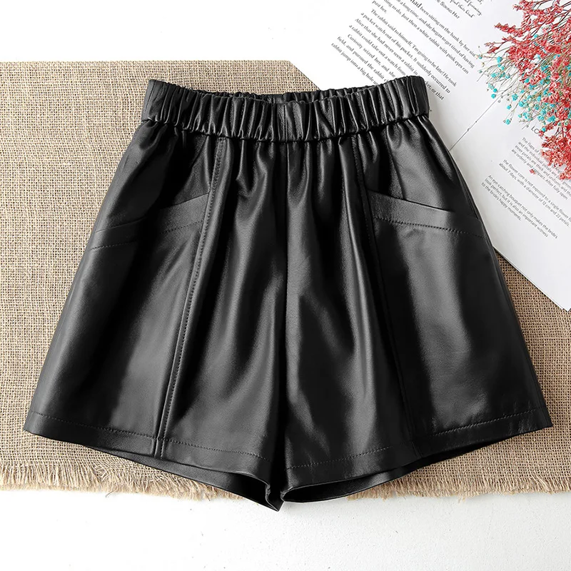 Women Fashion Real Leather Pants 2022 Spring Autumn Lady Short Trouser Mini Genuine Sheepskin Leather AEL4067
Women Fashion Real Leather Pants 2022 Spring Autumn Lady Short Trouser Mini Genuine Sheepskin Leather AEL4067