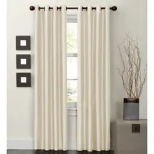 Faux Silk Thermal-Lined Energy Window Panel