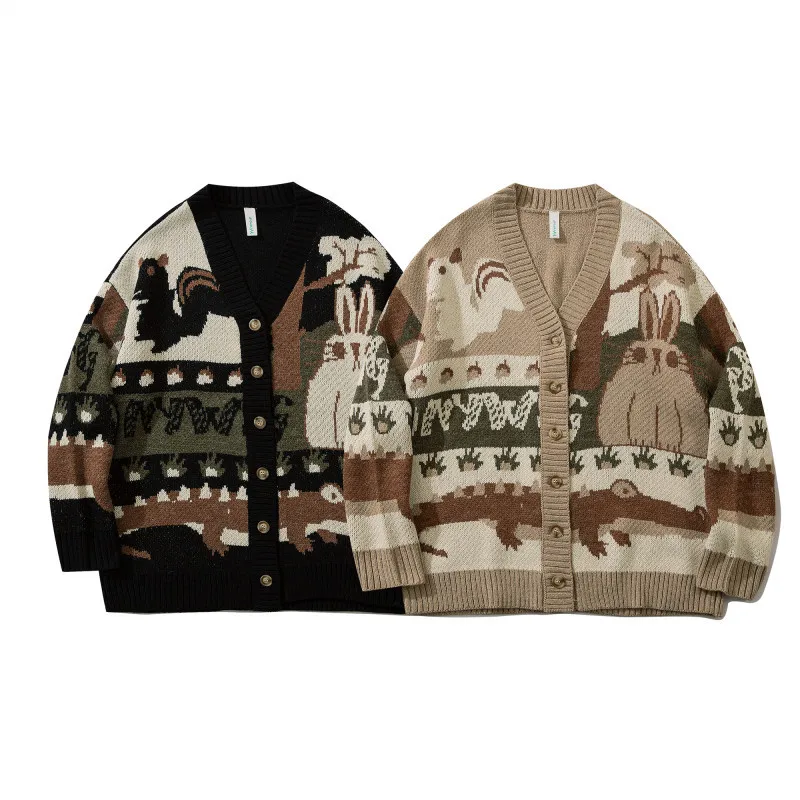 

Женские винтажные укороченные кардиганы оверсайз 2023, вязаный свитер, женские пуловеры, трикотажная одежда в стиле Харадзюку
