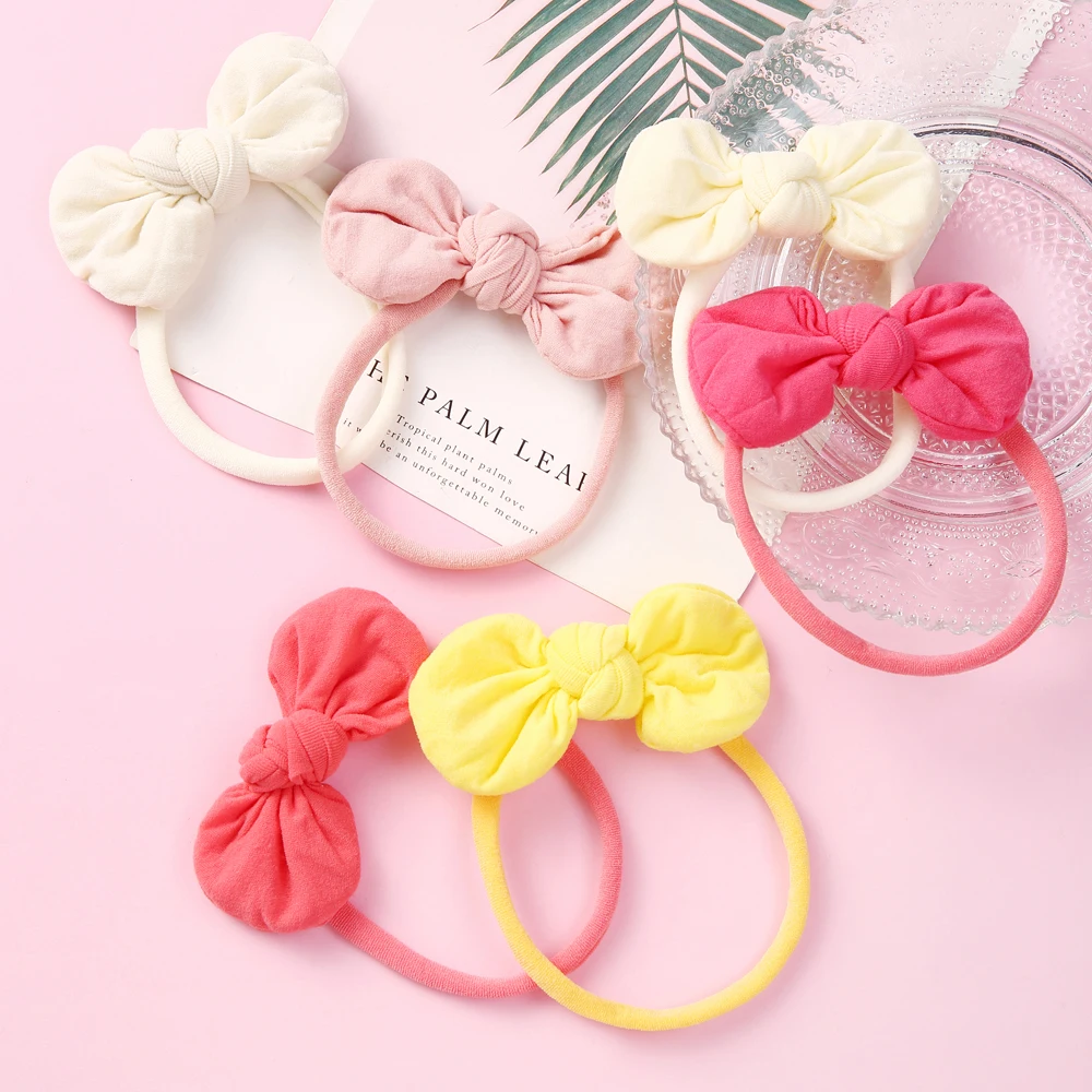 Sweet Bunny Hair Band Nylon Elastic Headband For Baby Girls Solid Color Toddler Headwear Cute Bow Kawaii Hair Accessories
Sweet Bunny Hair Band Nylon Elastic Headband For Baby Girls Solid Color Toddler Headwear Cute Bow Kawaii Hair Accessories