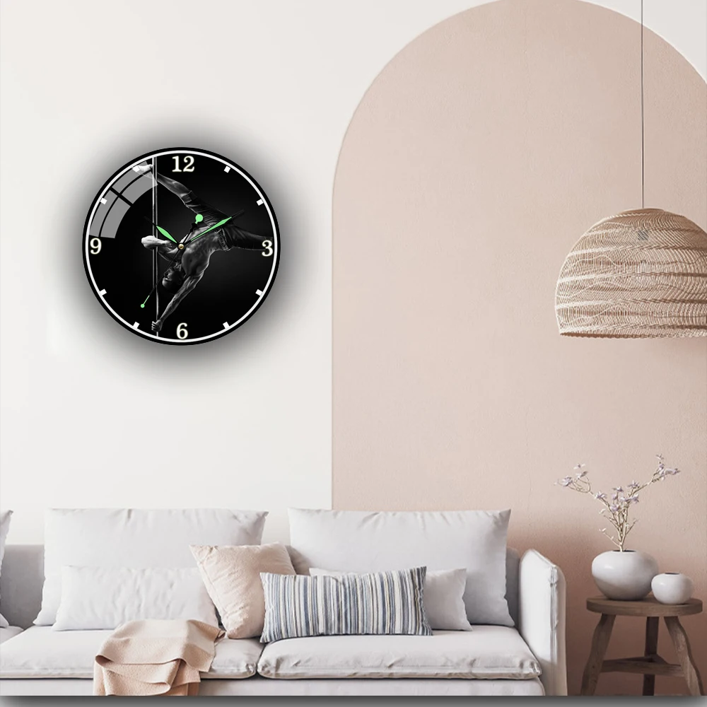 Dancers Wall Clock Exotic Acrobatic Steal Tube Dance Acrylic Hanging Watches Club Decor Stripping Girls Gift
Dancers Wall Clock Exotic Acrobatic Steal Tube Dance Acrylic Hanging Watches Club Decor Stripping Girls Gift