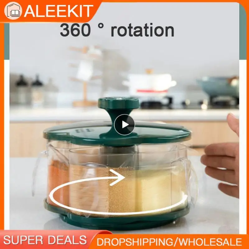 Large Capacity Grid Seasoning Box Single Cell Condiment Jars 500ml 360 Degree Rotatable Storage Container Kitchen Accessories
Large Capacity Grid Seasoning Box Single Cell Condiment Jars 500ml 360 Degree Rotatable Storage Container Kitchen Accessories