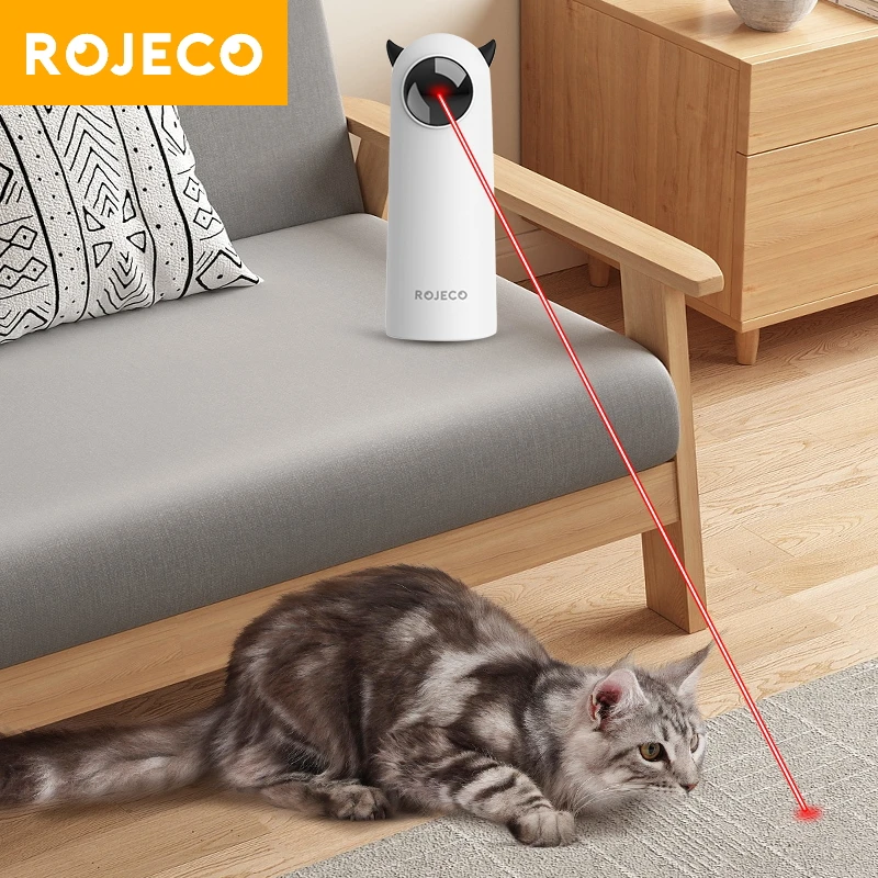 ROJECO Smart Cat Toys Interactive Automatic Pet LED Laser For Cat Toys Accessories Electric Teasing Laser Indoor Cat Toy For Dog
ROJECO Smart Cat Toys Interactive Automatic Pet LED Laser For Cat Toys Accessories Electric Teasing Laser Indoor Cat Toy For Dog