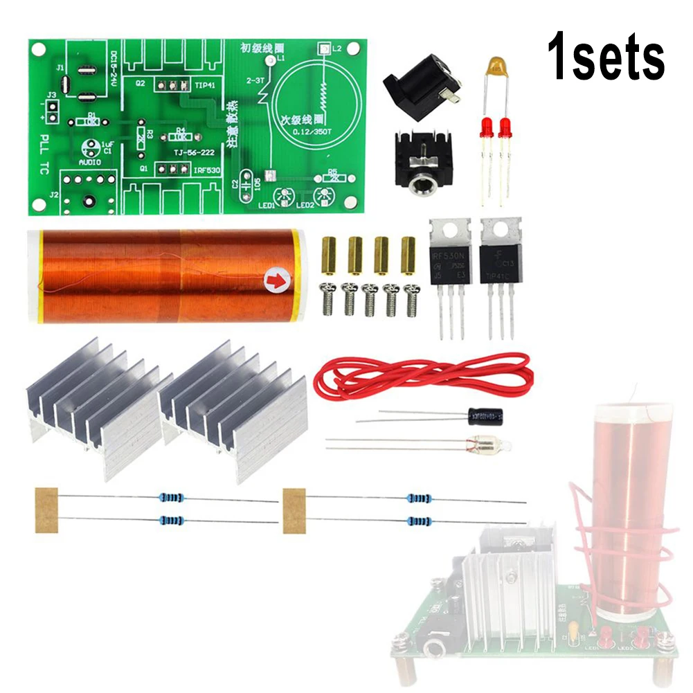 Coil Coil Kit 1 Set 15W DIY 4.0*8.0mm DC 15-24V Electric Electronic Kit Tool Plasma Speaker Electrical Equipment
Coil Coil Kit 1 Set 15W DIY 4.0*8.0mm DC 15-24V Electric Electronic Kit Tool Plasma Speaker Electrical Equipment