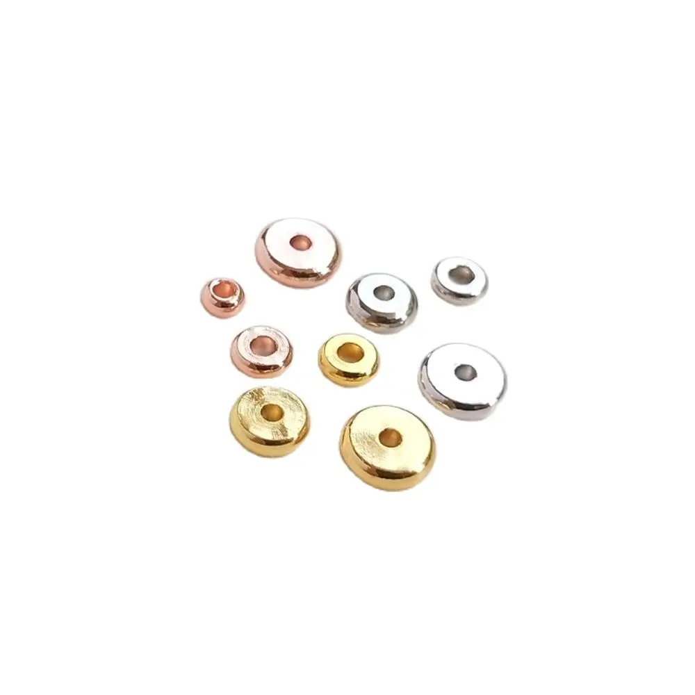 18K gold plated copper white gold rose gold spacer loose beads DIY gasket bracelet beaded accessories material
18K gold plated copper white gold rose gold spacer loose beads DIY gasket bracelet beaded accessories material