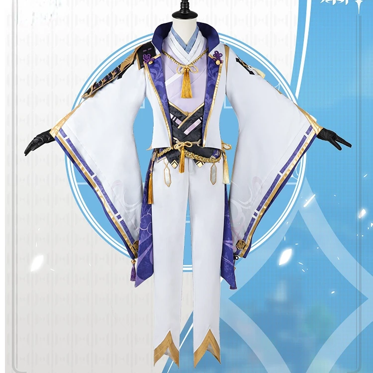 Genshin Impact Kamisato Ayato костюм для игры Великолепная Красивая униформа Косплей Костюм Хэллоуин Аниме мужской белый костюм
Genshin Impact Kamisato Ayato костюм для игры Великолепная Красивая униформа Косплей Костюм Хэллоуин Аниме мужской белый костюм