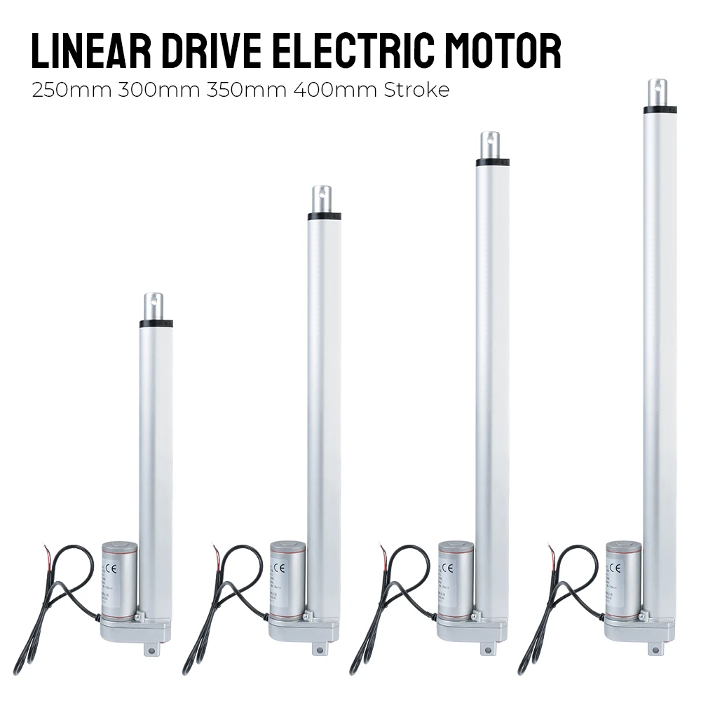 Linear Actuator 250mm 300mm 350mm 400mm Stroke Linear Motor Electric Push Rod DC 12V 700N Stretchable
Linear Actuator 250mm 300mm 350mm 400mm Stroke Linear Motor Electric Push Rod DC 12V 700N Stretchable