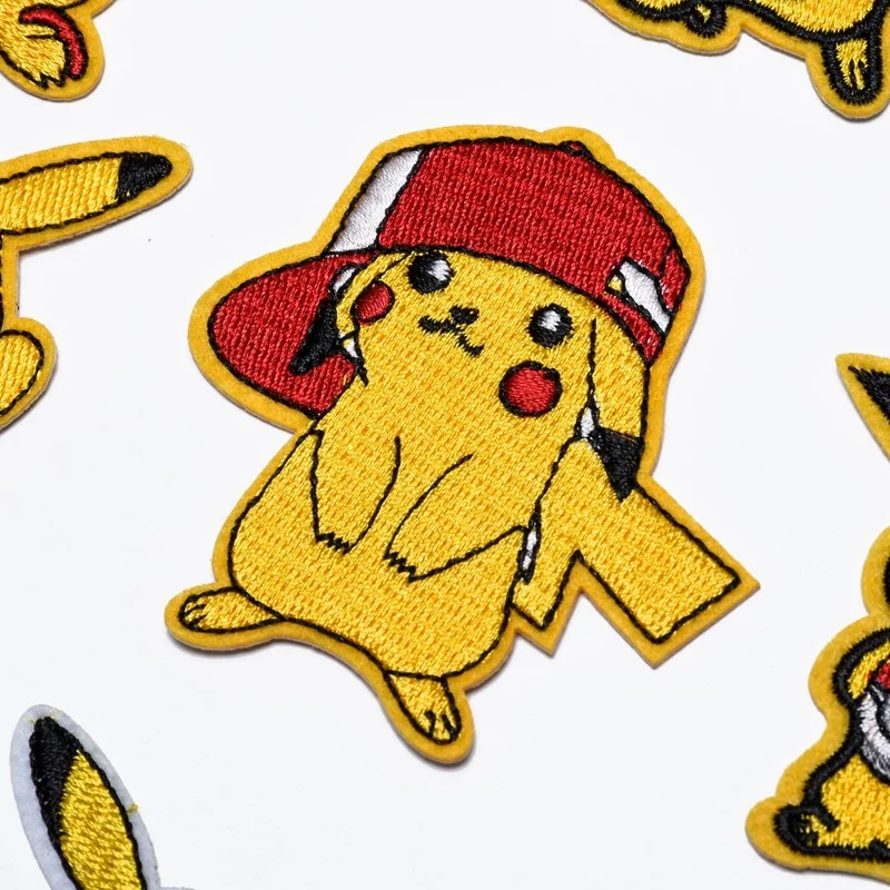 Pokemon Game Pikachu Anime Embroidery Fusible Patch for Clothing Garment Jacket Pants Accessories Applique Embroidery Patch Gift
Pokemon Game Pikachu Anime Embroidery Fusible Patch for Clothing Garment Jacket Pants Accessories Applique Embroidery Patch Gift