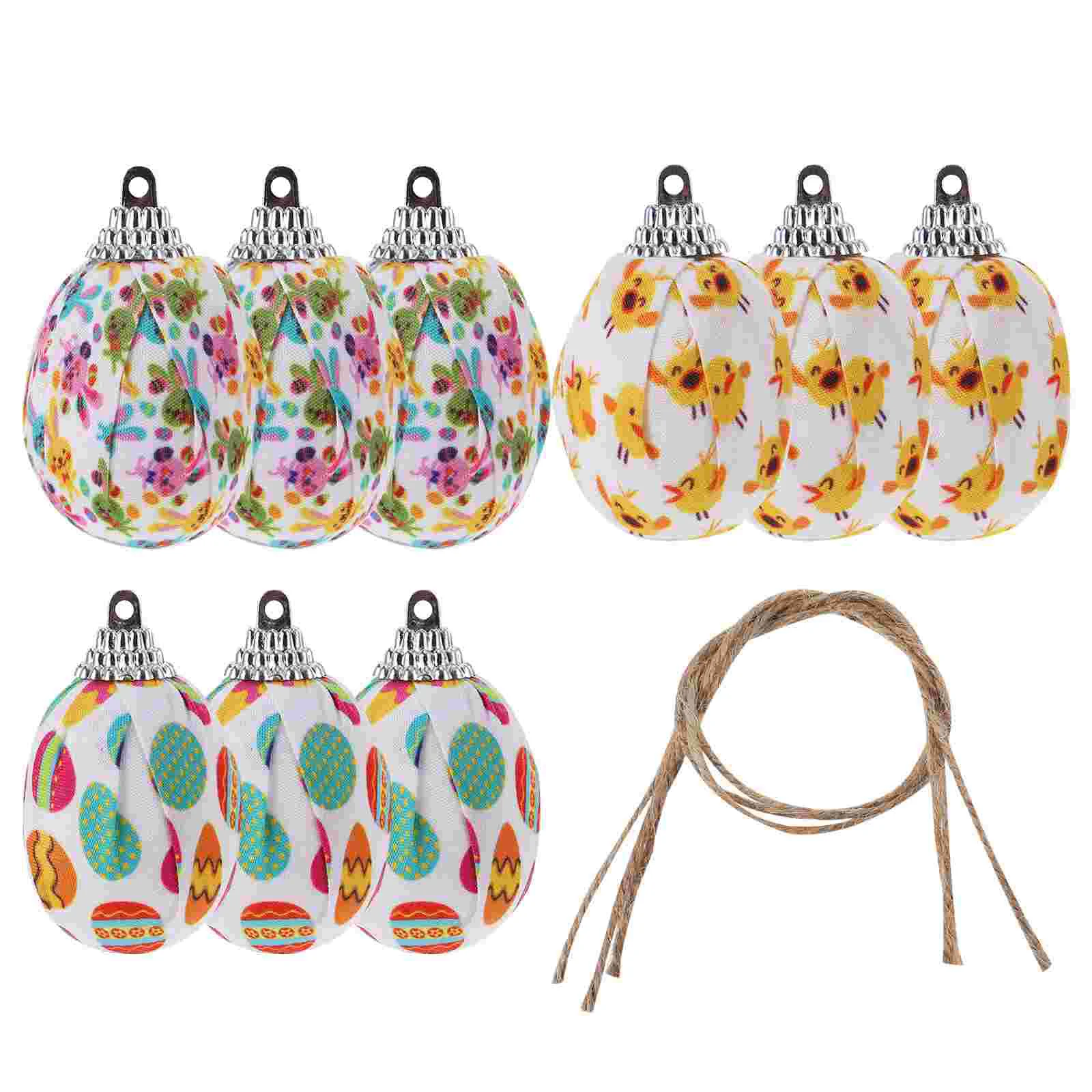 9Pcs Hanging Ornaments Chick Bunny Fabric Wrapped Hanging Bauble Balls Tree Hanging Ornament for Spring Party
9Pcs Hanging Ornaments Chick Bunny Fabric Wrapped Hanging Bauble Balls Tree Hanging Ornament for Spring Party
