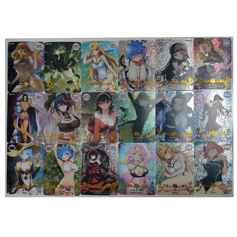 Anime Goddess Story Ssr Flash Cards Rem Boahancock Tokisaki Kurumi Collectible Card Toys Kids Christmas Birthday Gif
Anime Goddess Story Ssr Flash Cards Rem Boahancock Tokisaki Kurumi Collectible Card Toys Kids Christmas Birthday Gif
