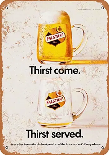 Металлический знак-1967 пиво Falstaff-винтажный вид
Металлический знак-1967 пиво Falstaff-винтажный вид