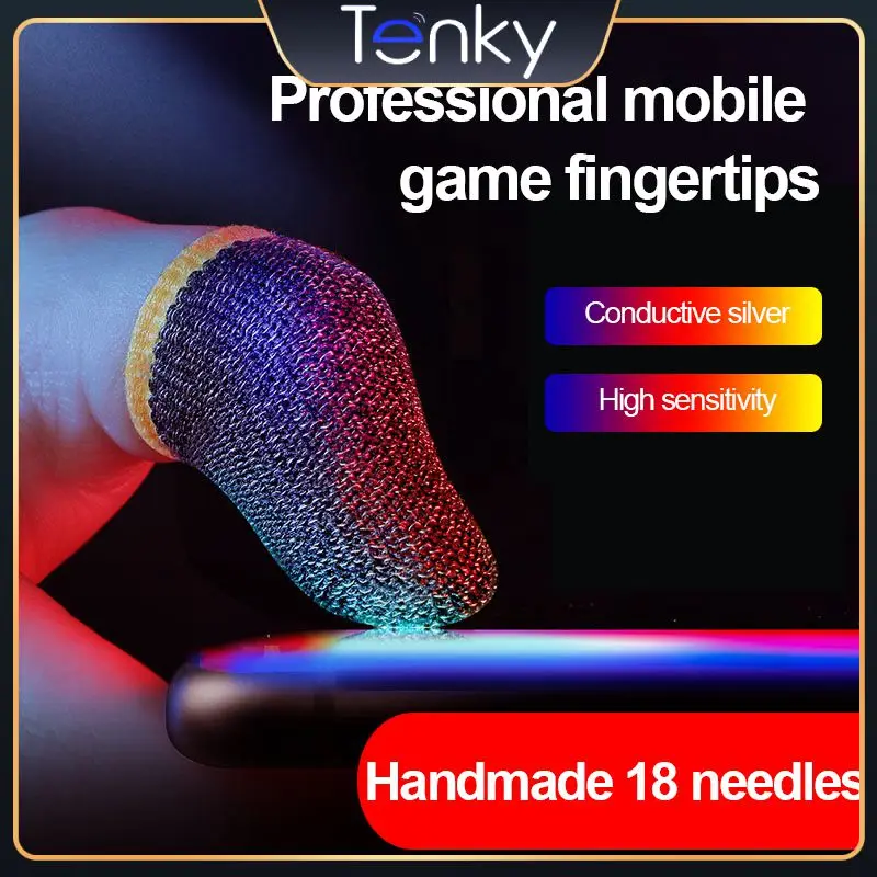 

Lightweight Gaming Finger Sleeve Touch Screen Gloves Sweatproof Thumb Fingertip Sleeves Fiber Ultra-thin For Gamer For Pubg