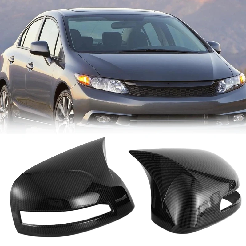 Car Carbon Fiber Ox Horn Rearview Side Glass Mirror Cover Trim Frame Side Mirror Caps for Honda Civic 9Th 2012-2015
Car Carbon Fiber Ox Horn Rearview Side Glass Mirror Cover Trim Frame Side Mirror Caps for Honda Civic 9Th 2012-2015