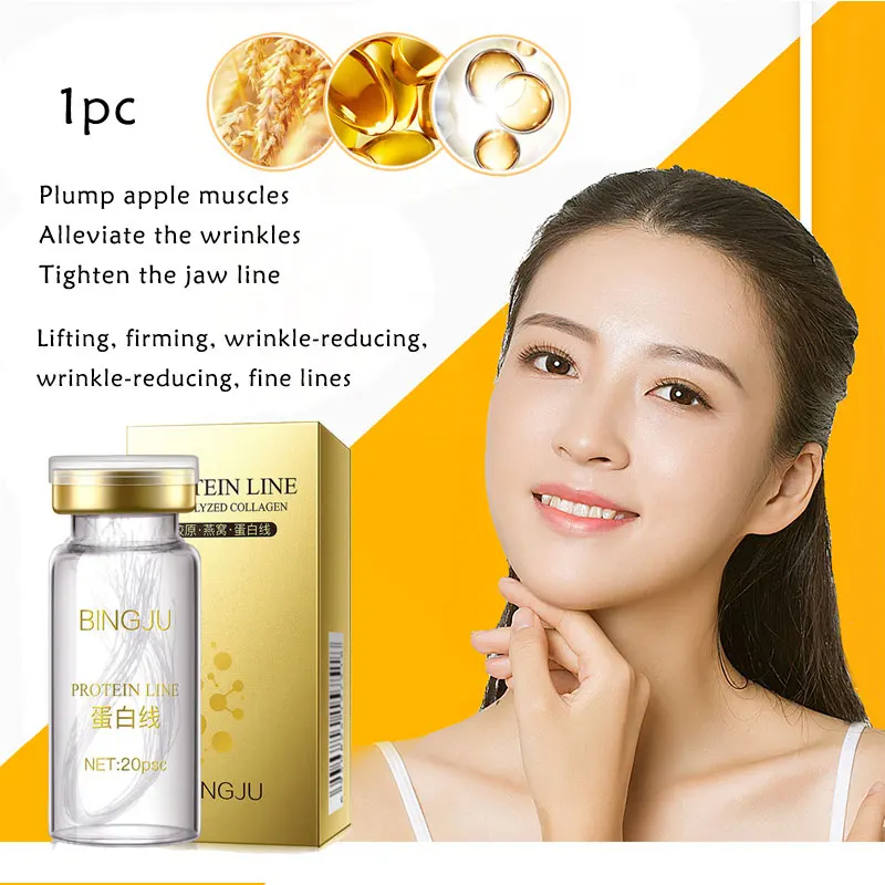 20 Pcs/Bottle Gold Collagen Line Carving Set Dilute Fine Lines Moisturizing Moisturizing Lifting Facial Anti-Wrinkle Skin Care
20 Pcs/Bottle Gold Collagen Line Carving Set Dilute Fine Lines Moisturizing Moisturizing Lifting Facial Anti-Wrinkle Skin Care