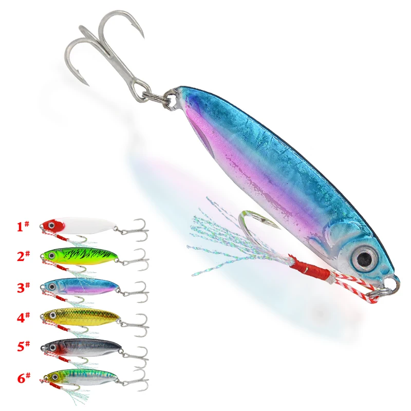 Micro Metal Jig 7g 10g 15g 20g Shore Casting Jigging приманка искусственная ложка соленая вода Джек